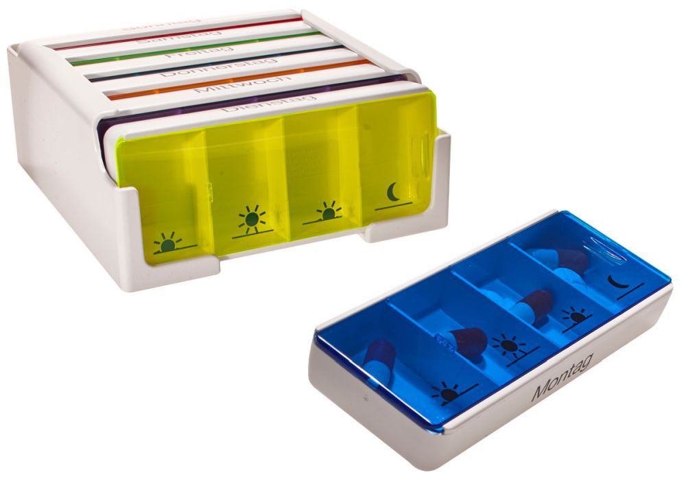 Tablettendispenser medi 7 für eine Woche Tablettendispenser medi 7 für eine Woche