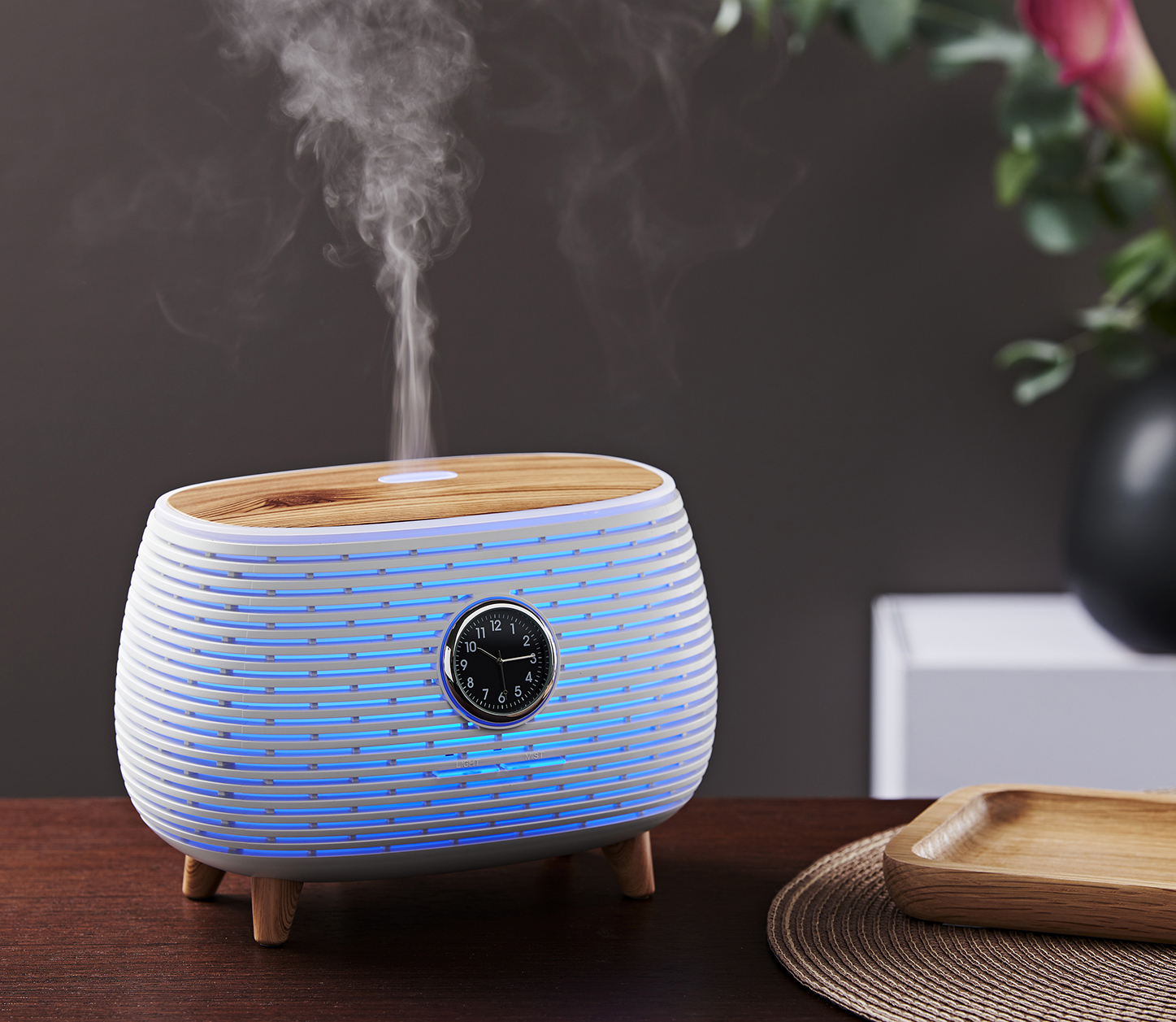 Luftbefeuchter Aroma-Diffusor AL-400 CL mit Uhr Luftbefeuchter Aroma-Diffusor AL-400 CL mit Uhr