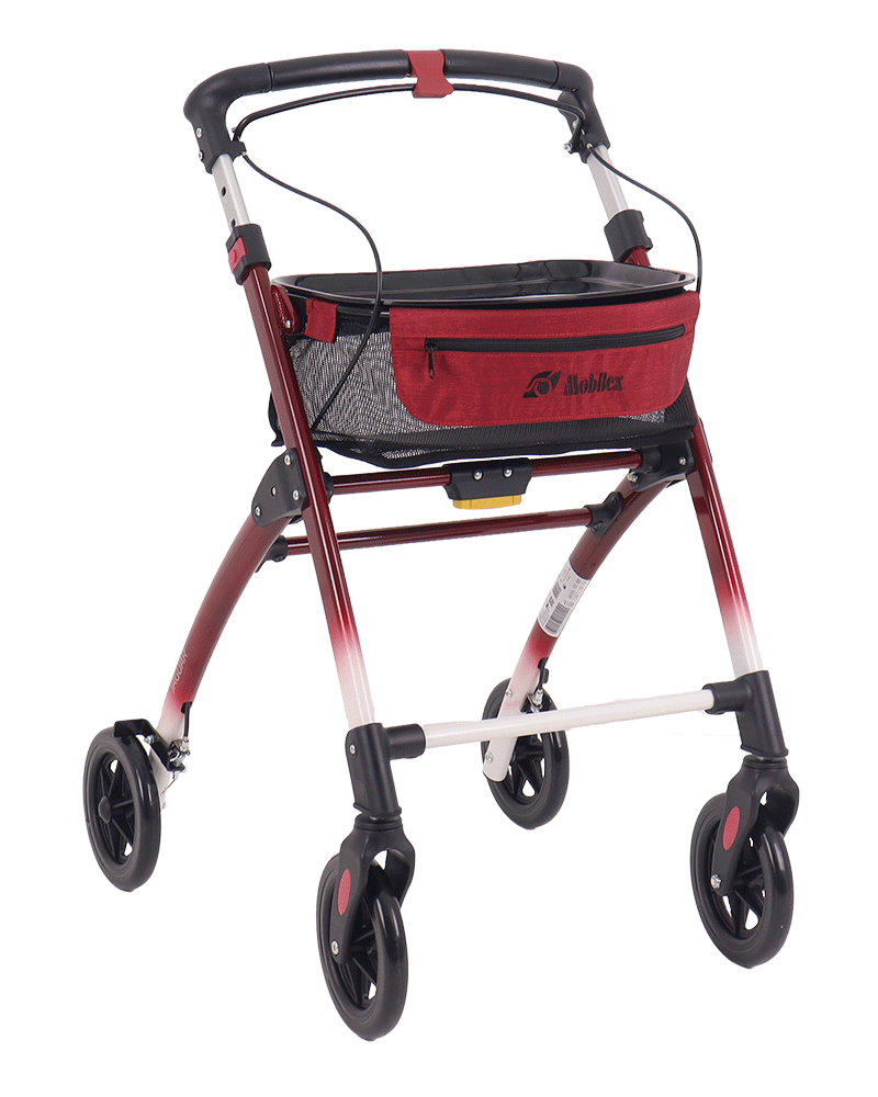 Jaguar Indoor-Rollator, Rot-Weiß Jaguar Indoor-Rollator, Rot-Weiß