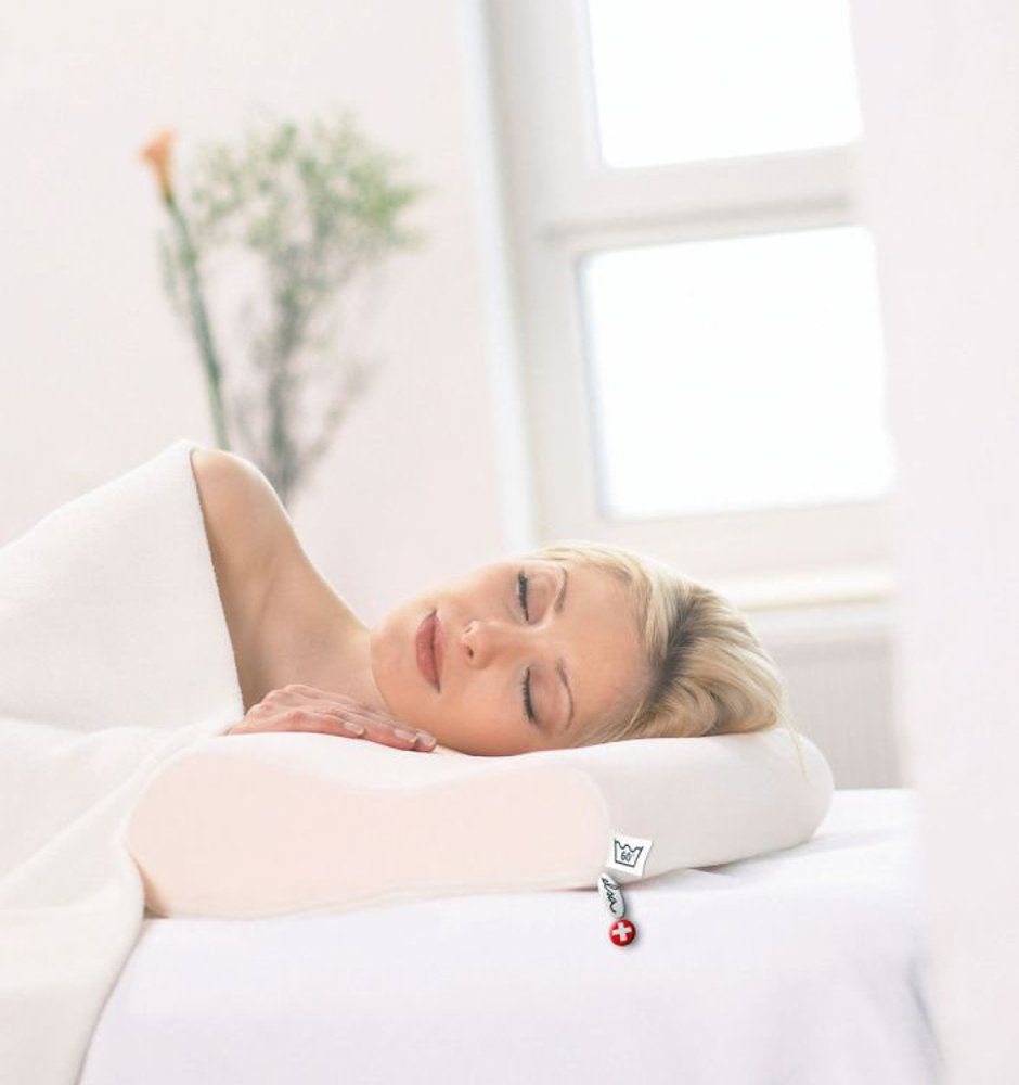 elsa Nackenkissen mit abnehmbarem Velours-Bezug elsa Nackenkissen mit abnehmbarem Velours-Bezug
